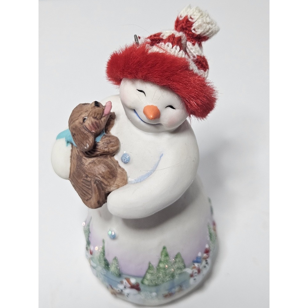 2022 Hallmark Keepsake Ornament Snowtop Lodge Special Edition Snowman Puppy Dog - Picture 7 of 10